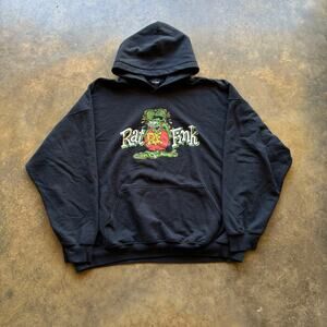 Vintage Boxy Baggy Rat Fink Black Sweatshirt